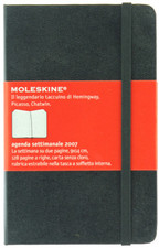 AGENDA SETTIMANALE MOLESKINE 2007. - Moleskine, - 2007