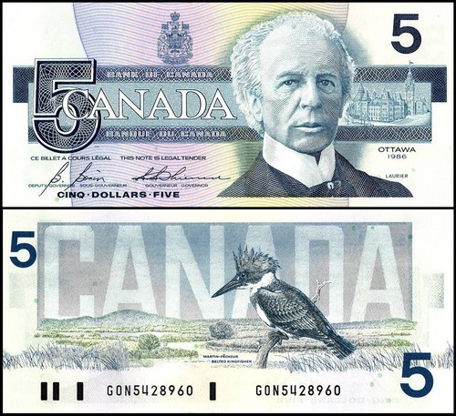 Canada dollari 1986 - 5, 1986,