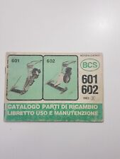 CATALOGO RICAMBI E USO