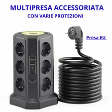 Multipresa con 12 entrate di