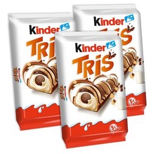 3X Kinder TRIS Snack Wafer e
