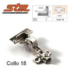 CERNIERA CERNIERE TIPO SALICE COLLO ALTO PER ANTE ANTA PENSILI MOBILI CON BASE