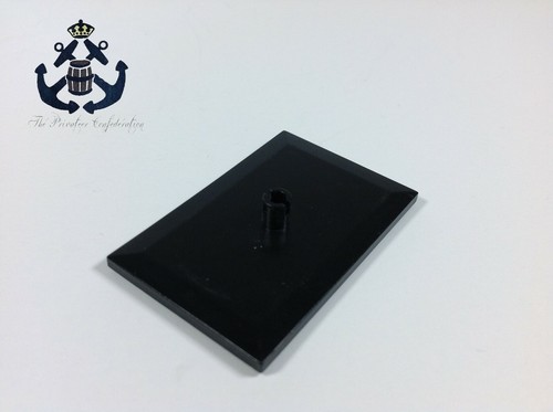 Lego black train cargie plate - train,