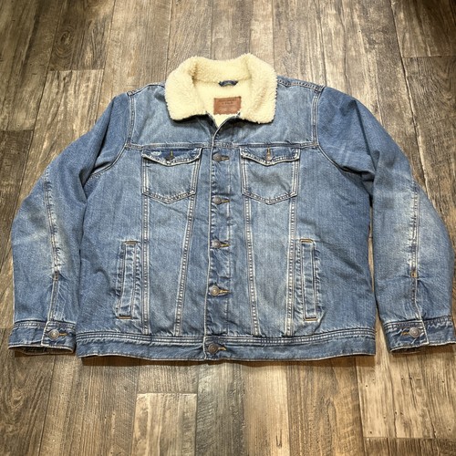 Giacca sherpa denim vintage - giacca,