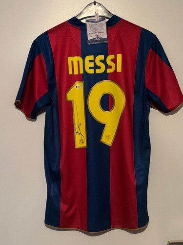 Maglia firmata lionel messi - messi, fc