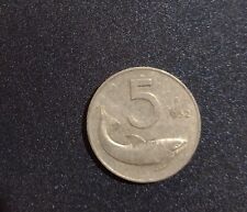 Moneta 5 lire del 1952 - rarissima - m