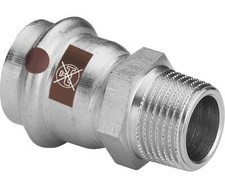 Viega Transizione con SC Temponox 1711 in 35mmxR11/4 Acciaio Inox