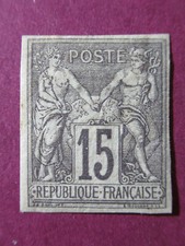 COLONIE FRANCESI 1877-79 FRANCOBOLLO N. 29 NUOVO MLH VAL. CAT. € 250,00