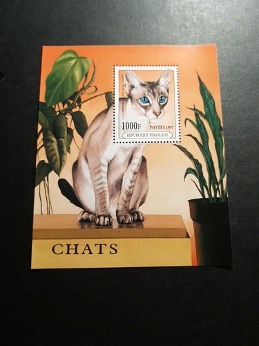 Timbro togo africa gatti fauna - togo,