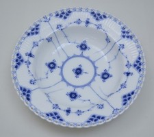 Royal Copenhagen pizzo pieno blu scanalato full lace - piatto da zuppa 22,5 cm