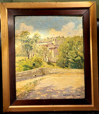 PITTORE --ALBERTO FOCARDI XIX-XX SEC--GARDONE RIVIERA -LAGO DI GARDA--