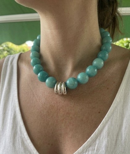 Collana girocollo perle pasta - collana,