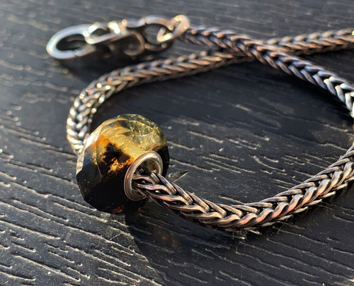 Bracciale ambra verde forma - bracciale, a