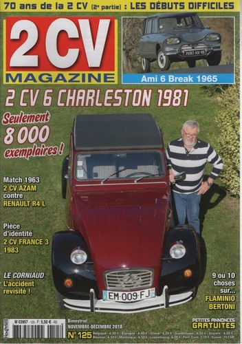 2cv magazine 125 citroen 2cv6 - 125,