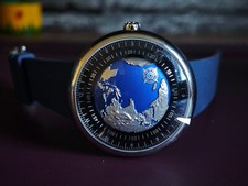 (Non Aperto) Orologio CIGA Design Blue Planet GPHG Award Acciaio, Magazzino EU