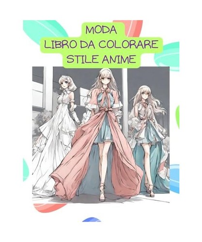 Moda libro colorare stile - da,