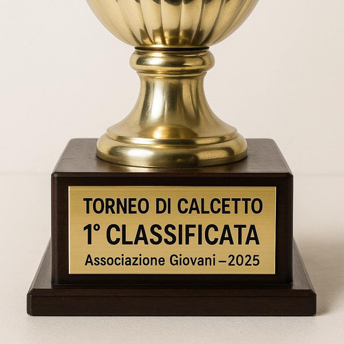Targhetta per trofei - trofei, coppe