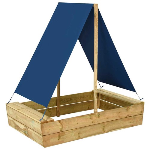 Sabbiera con tetto legno - tetto,