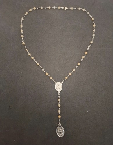 Collana rosario acciaio - rosario, e