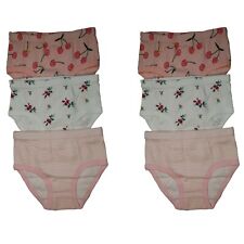 6 Pacco Bambina Piccola 100% Cotone Mutandine Bambini 2T - 7T