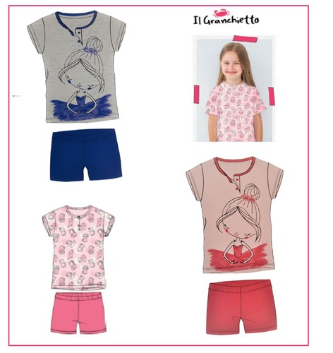 Pigiama bambina cotone 100%