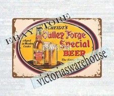 Insegna latta metallo Scheidt's Valley Forge birra speciale invecchiata in botti di legno