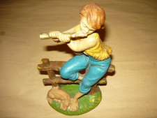 PRESEPE FONTANINI PASTORELLO CON FLAUTO STATUINA IN CARTAPESTA serie 20