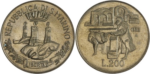 San marino 200 lire - 200,