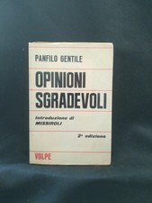 Opinioni sgradevoli - Gentile; Panfilo - Volpe, 1968