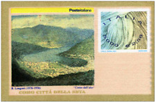 2001 ITALIA - Francobusta di seta - Industria serica italiana Como - 1 val MNH