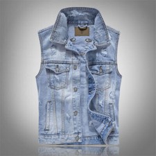 Giacca denim uomo hippy biker