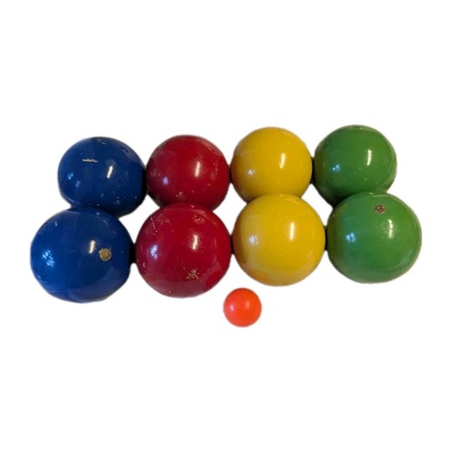 Set palline bocce legno