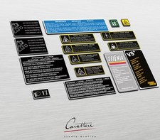 KIT ADESIVI LANCIA DELTA PRISMA e DELTA INTEGRALE - 16 adesivi