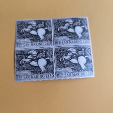 L. 130  PAOLO UCCELLO 1397 - 1475    - REP. SAN MARINO QUARTINA FRANCOBOLLI 