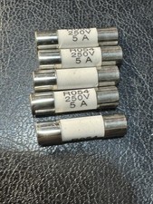 5pz 5A 250V CERAMICO 5X20mm rapido FUSIBILI FUSIBILE CERAMICI ceramico 5X20 Ro54