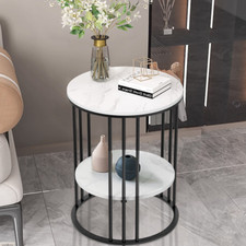 Tavolino moderno bianco nero