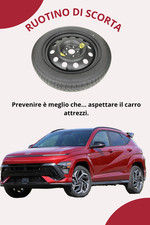 Ruotino di Scorta per HYUNDAI KONA HYBRID da 2024 con cerchio HYUNDAI, 145/90R16