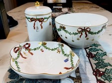 Lotto 3 ciotole, barattolo e