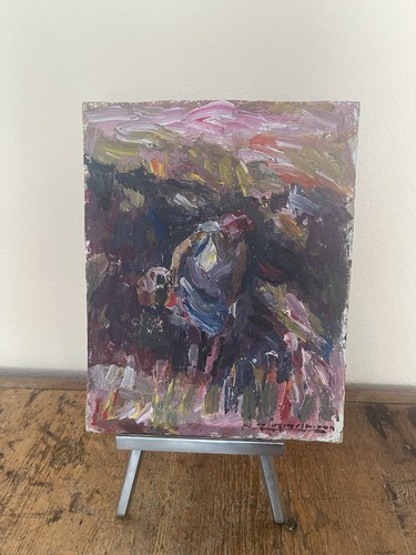 Dipinto cartone firmato - dipinto, su
