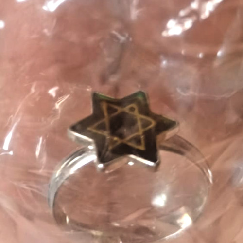Anello con stella davide - stella, di