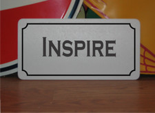 Insegna metallo inspire - metallo,
