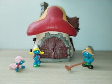 Puffo Casa 49001 Var. 1A - Casa dei Puffi + 3 Puffi Pejo© 76 SchleichⓈ leggi