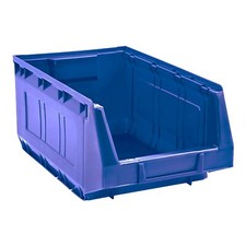 usato Contenitore in plastica porta minuteria MOP5 blu bocca di lupo 303x485x190