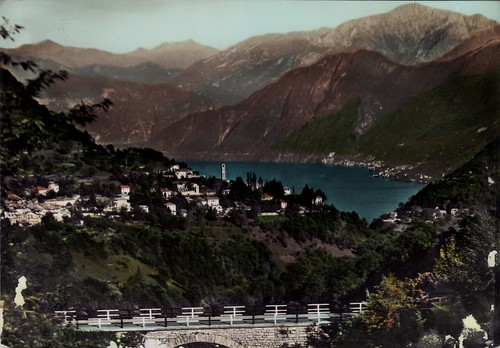 Dizzasco lago visto da - lago,