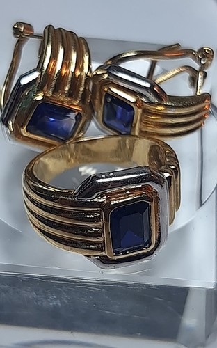 Parure anello orecchini - e,