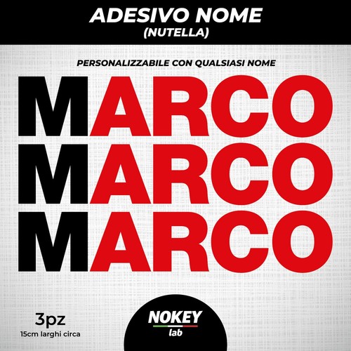 Kit adesivi nome - 3,