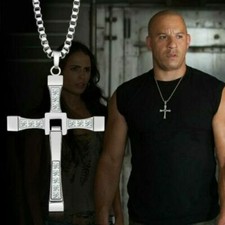 Collana con Croce da Uomo Domenic Toretto Fast and furious catena di Vin Diesel