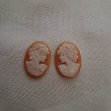 2 Cammei Camei Cameo Per