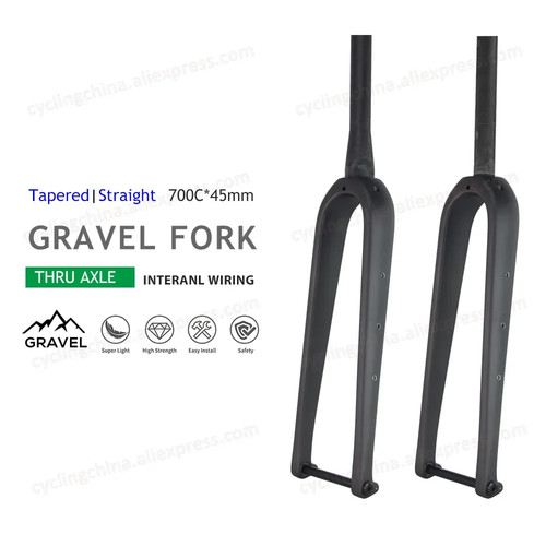Forcella gravel carbonio