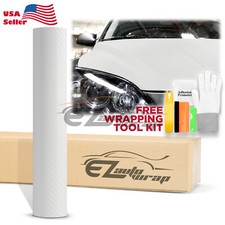 3D Carbon Fiber White Matte
